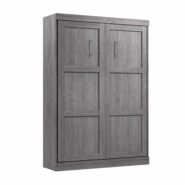 Full Wall Bed, Pur, Bark Gray